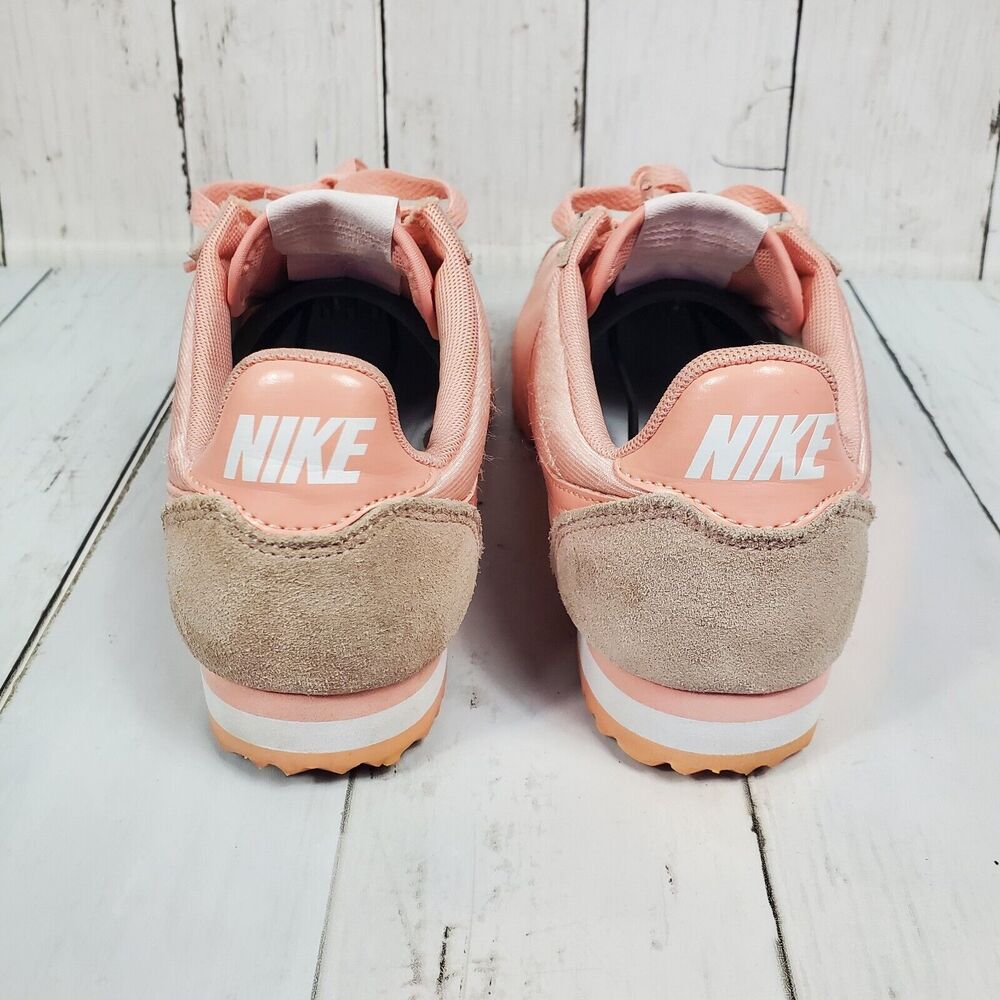 Nike Classic Cortez Womens Size 6 Nylon Coral Stardust Shoes 749864-606 - Picture 9 of 14